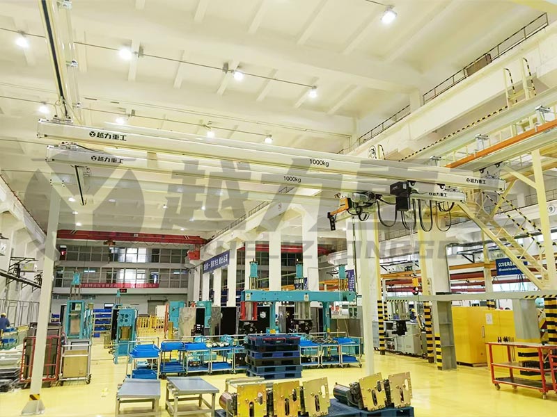 越力重工KBK起重機在河南國家電網安裝現場